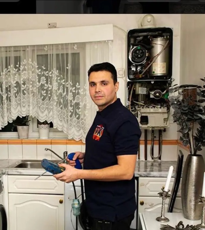 TK Home Services Ltd engineer attending boiler work