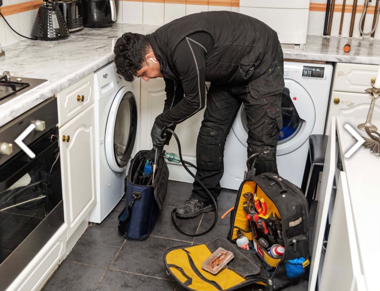 TK Home Services Ltd engineer preparing professional diagnostic equipment